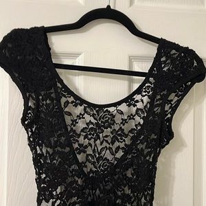 Boutique Sexy High Low Lace tunic